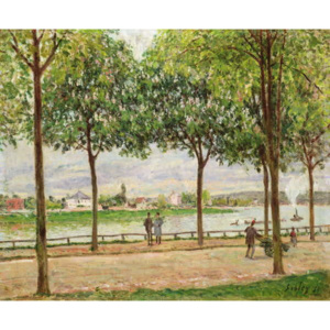Les Promenade des Marronniers, St Cloud, 1878 Reproducere, Alfred Sisley