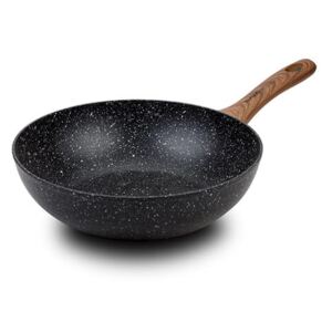 Wok aluminiu 28 cm cu invelis stone antiaderent Nature NAVA NV 144 110