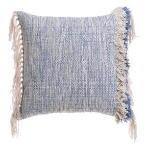 Fringe Perna decorativa, Textil, Albastru