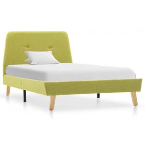 Cadru de pat verde 90 x 200 cm material textil
