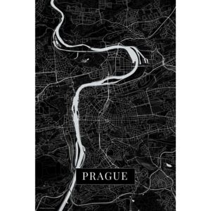 Harta orașului Prague black