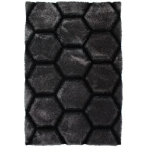 Covor Shaggy Honeycomb, Gri, 80x150