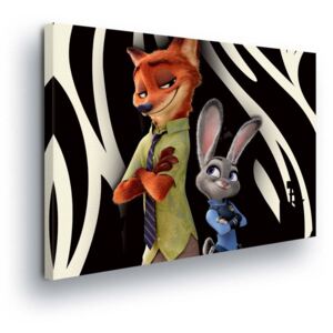 Tablou - Disney Zootopia Nick Wilde and Judy Hopps 50x70 cm
