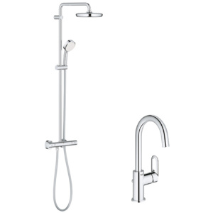 Coloana dus Grohe New Tempesta 210, Baterie lavoar Grohe Bauloop L size