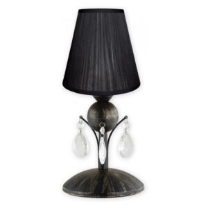 Lemir Agnis O2298L1CZA Veioze, Lampi de masă negru negru 1 x E27 max. 60W 34 x 16 x 16 cm