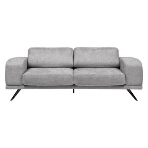 Canapea living sofa Cancun, fixa, 2 locuri, stofa easy clean gri