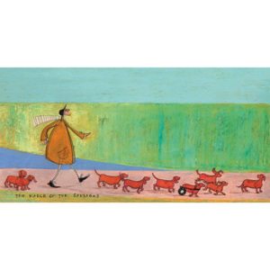 Sam Toft - The March of the Sausages Tablou Canvas, (100 x 50 cm)