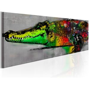 Tablou pe pânză - Colourful Beast 120x40 cm