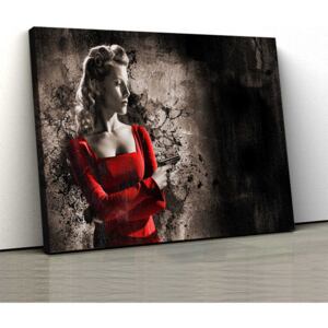 Tablou Canvas - Lady In Red 50x80cm (150,00 Lei)