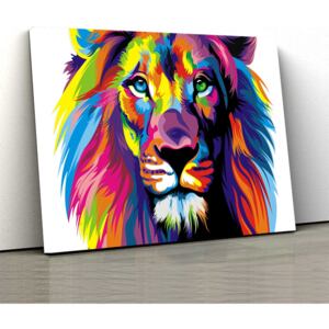 Tablou Canvas - Multi Color Lion 30x50cm (80,00 Lei)