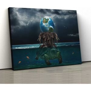 Tablou Canvas - Pamant 30x50cm (80,00 Lei)