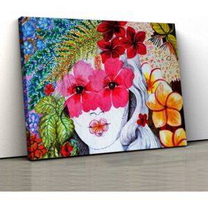Tablou Canvas - Portret Floral 30x50cm (80,00 Lei)