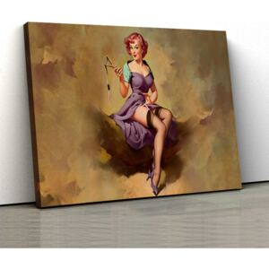 Tablou Canvas - Vintage Girl 30x50cm (80,00 Lei)