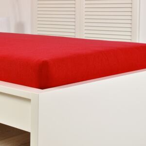 Cearșaf elastic de pat froté, roșu rosu