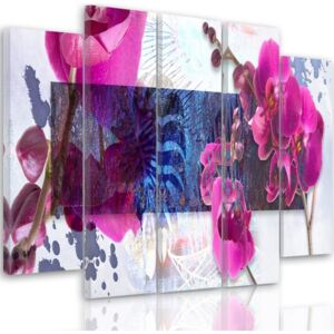 CARO Tablou pe pânză - Orchid Composition 1 100x70 cm