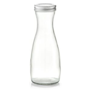 Sticla transparenta/gri cu dop 1 L Glass Carafe Zeller