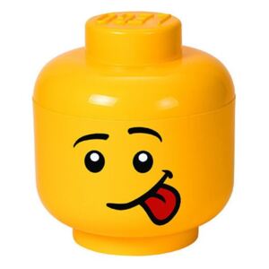 LEGO - Cutie depozitare cap minifigurina L, Galben