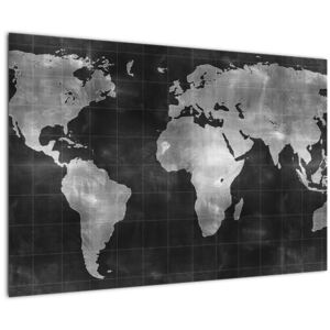 Tablou - Harta lumii (90x60 cm)