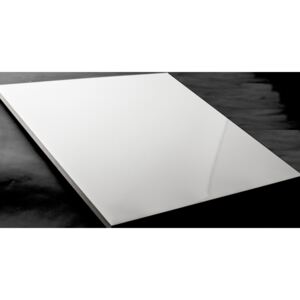 Gresie portelanata interior/exterior Flavour Pearl White, alb, finisaj lucios, 60 x 60 cm