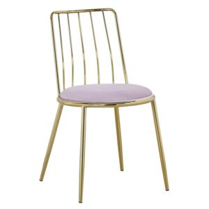 Set 2 scaune GLAM LODOVIC PINK (cm) 45X50X80