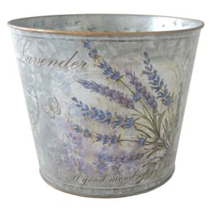 Ghiveci din tablă Lavender, 18 x 15 cm