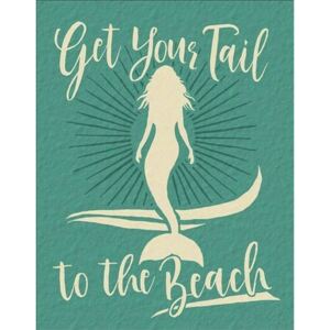Get Your Tail - Mermaid Placă metalică, (31 x 42 cm)