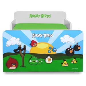 Pat copii Angry Birds 2-12 ani cu saltea cadou