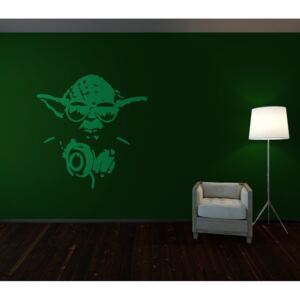 Banksy "Master" - autocolant de perete Verde deschis 30 x 30 cm