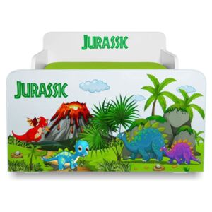 Pat copii Jurassic 2-12 ani cu saltea cadou