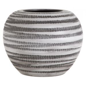 Ghiveci alb/negru din ceramica 35 cm Marinas Ixia