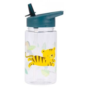 Sticla pentru apa verde din polipropilena 450 ml Jungle Tiger A Little Lovely Company