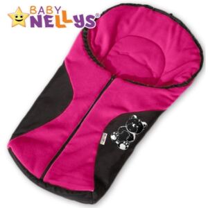 Sac de dormit Baby Nellys ® POLAR - nu doar pentru scaunul auto - amaranth ursuleți