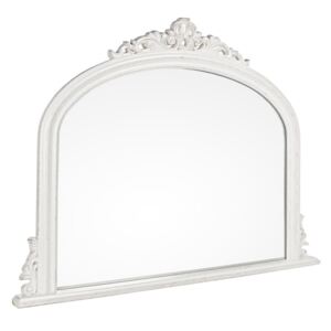 Oglinda de masa cu rama din polirasina alb patinat 120x5x90 cm