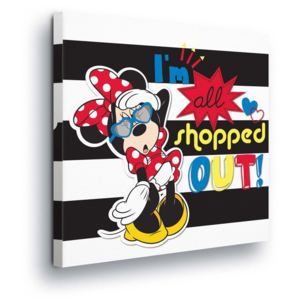 Tablou - Disney Minnie Mouse Love Shopping 80x80 cm
