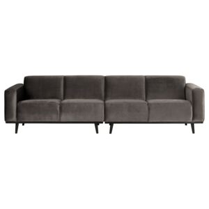 Canapea din catifea 280cm Statement Sofa Velvet Taupe | BE PURE HOME