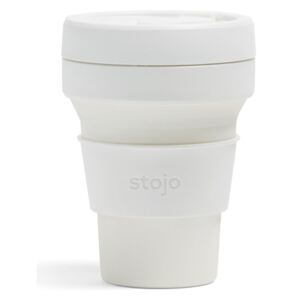 Cană pliabilă Stojo Pocket Cup Quartz, 355 ml, alb