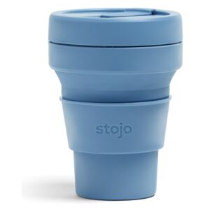 Cană pliabilă Stojo Pocket Cup Steel, 355 ml, albastru