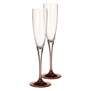 Pahare înalte pentru șampanie, set 2 piese, colecția Manufacture Glass - Villeroy & Boch