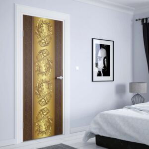 GLIX Tapet netesute pe usă - Luxury Gold Ornamental Pattern