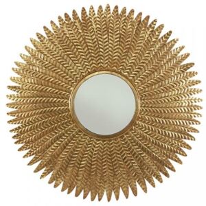 Oglinda decorativa ( ø 89cm) Feathers Brass | PRIMERA COLLECTION