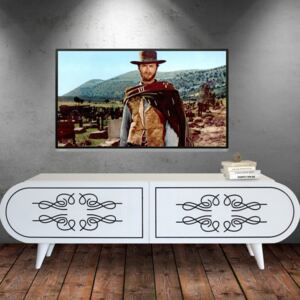 Comoda TV din PAL, Royal Homs, alb, 45 x 145 x 32 cm